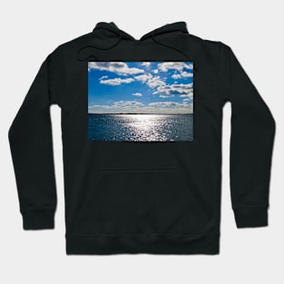 Blue Sky Over The Sound Hoodie